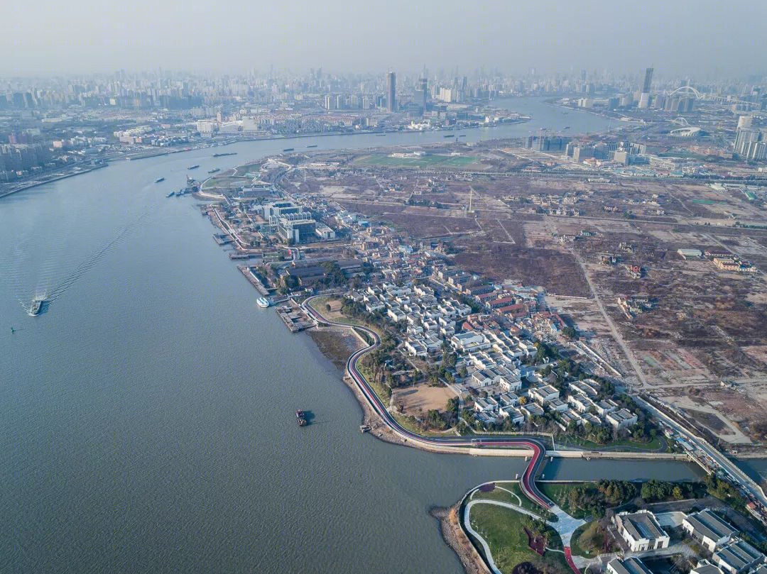 上海黄浦江东岸“云桥”设计,融合景观交通建筑绿地-5