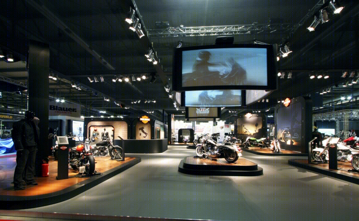 米兰 Harley-Davidson 模块化商店-15