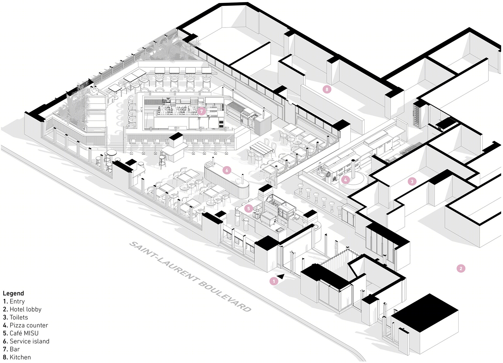 蒙特利尔 Tiramisu 餐厅丨中国丨Atelier Moderno-6