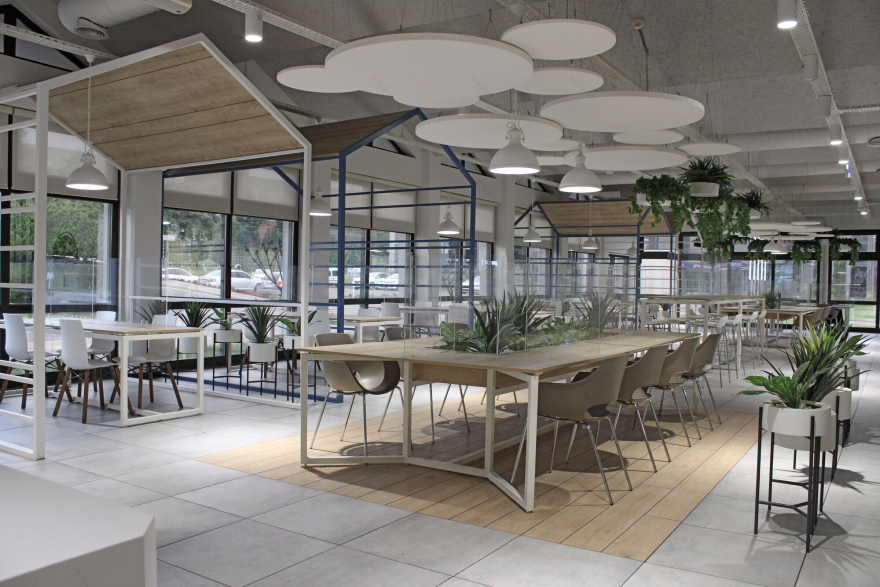 绿色活力员工食堂 P&G 咖啡厅丨土耳其科贾埃利丨Caglayan Architects-8