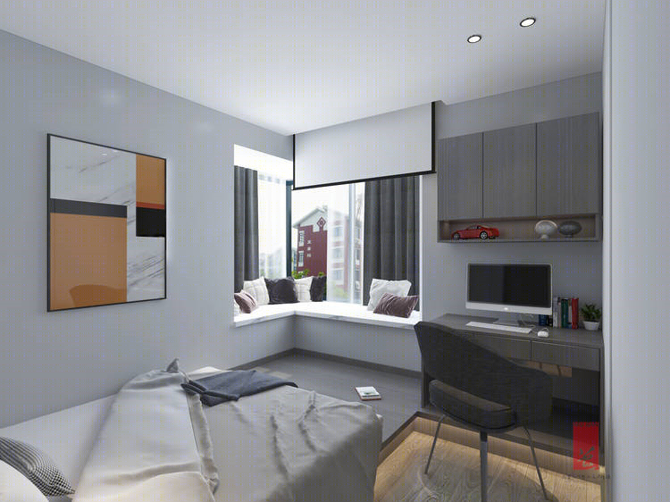 灰色智能主题小户型设计-8