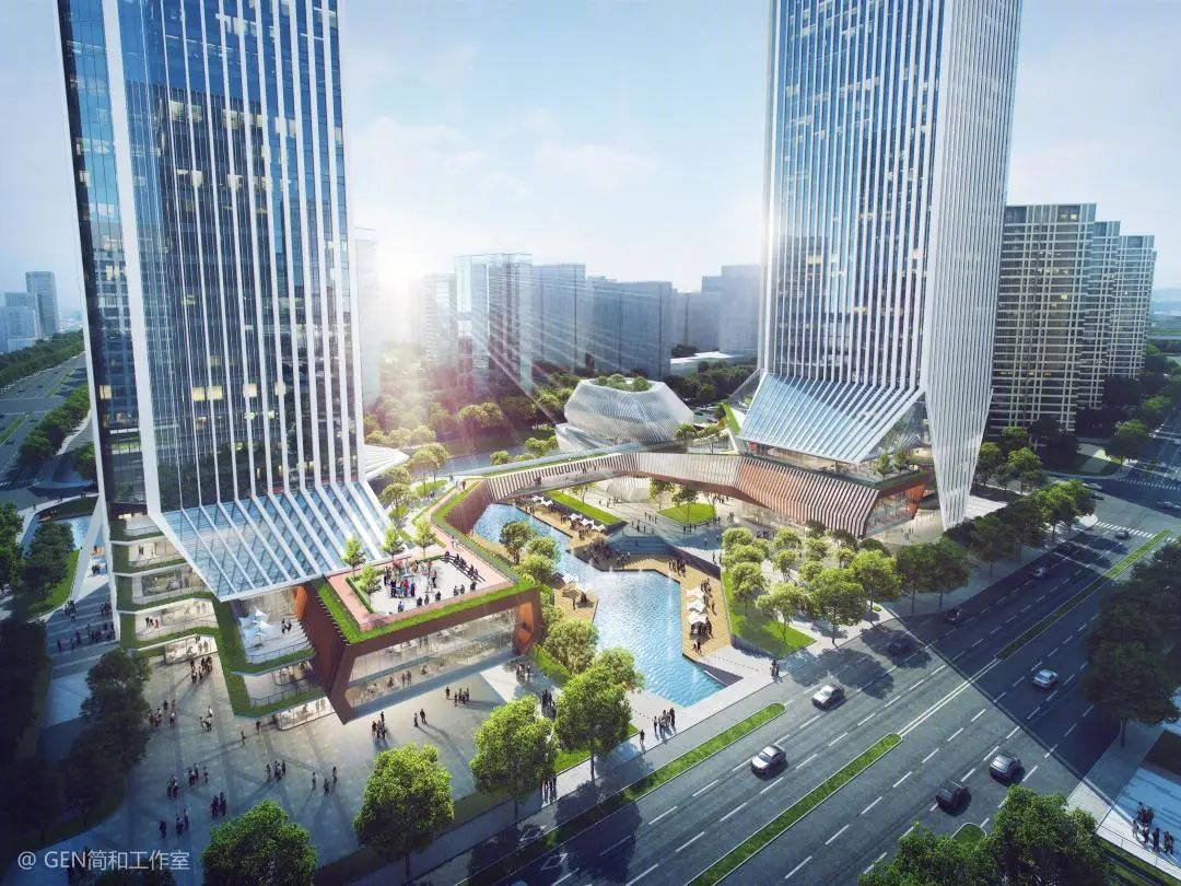 苏州高铁新城双子塔丨中国苏州丨GEN简和工作室-42