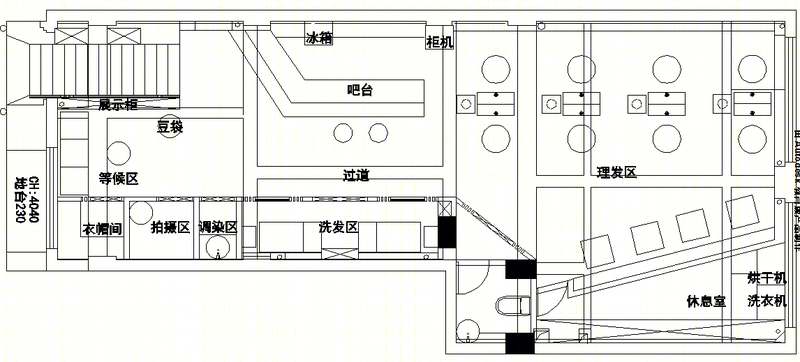 伊娃 · 南京仙林大学城的前卫理发店设计-2