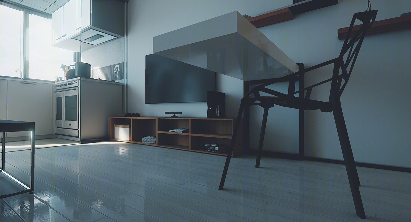 Anastasiya Gushchina丨公寓丨Loft Design Research - Unreal Engine-6