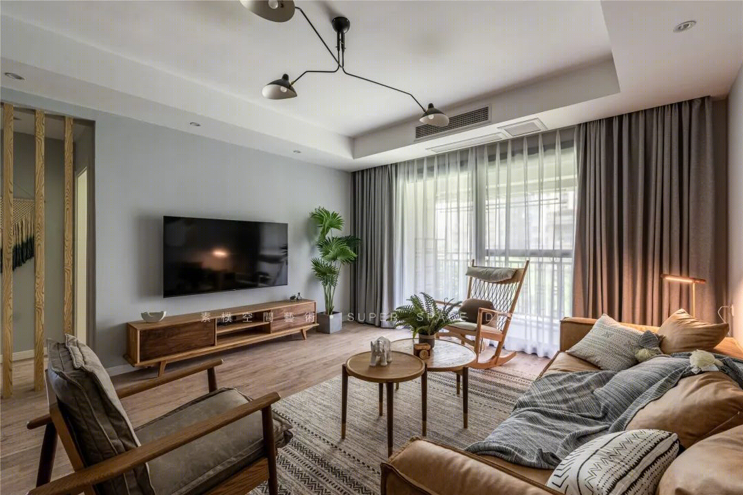 120㎡北欧风原木家居，华润中央公园案例解读-28