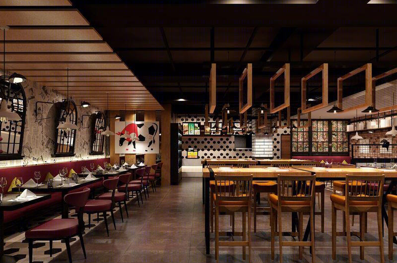 豪客云莱餐厅设计–芜湖万达店-7