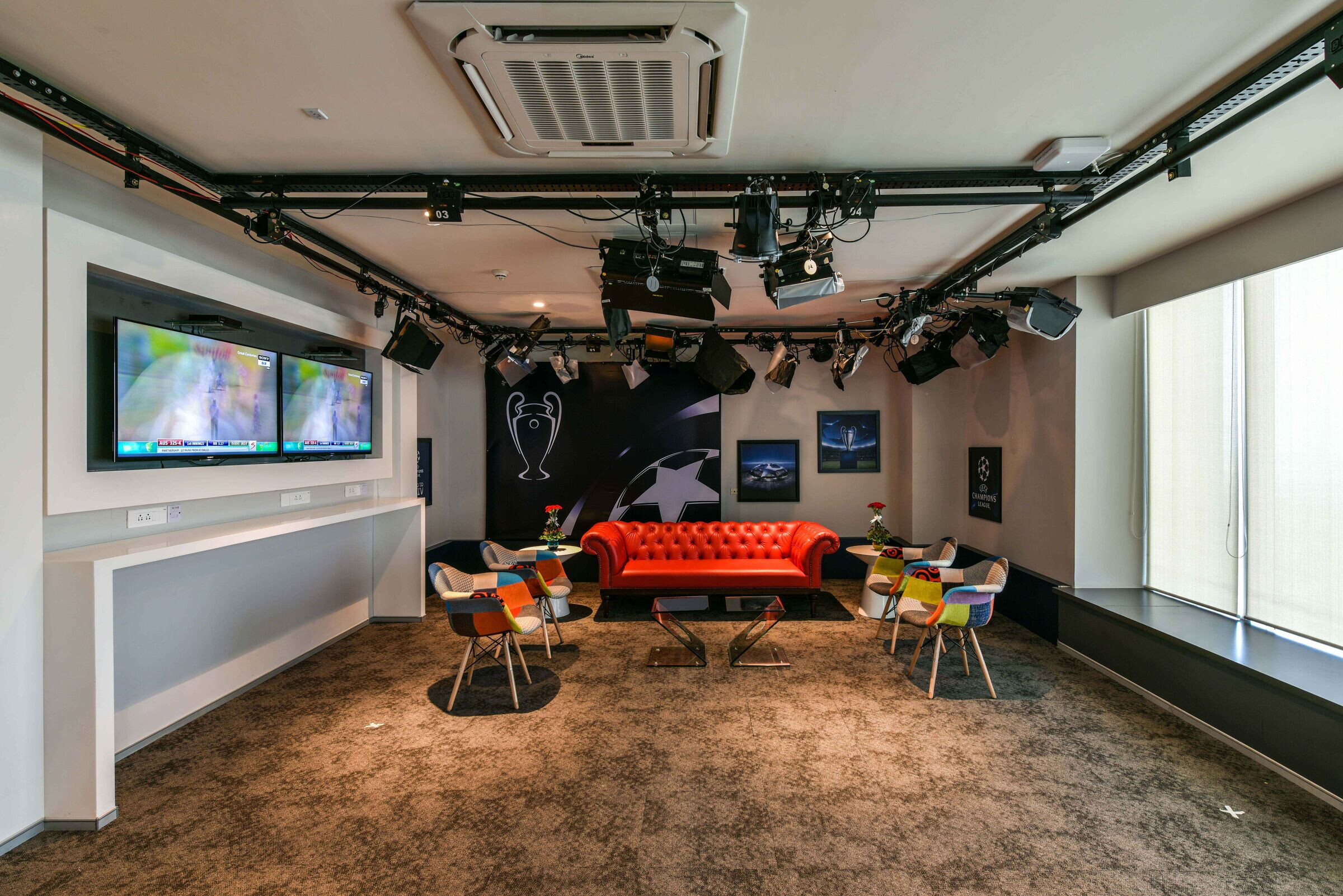 世界级广播体育工作室的创新设计丨印度丨Alcove Design Consultants-20