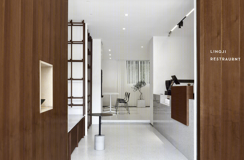 传统与现代共生,二层楼面餐厅设计-14
