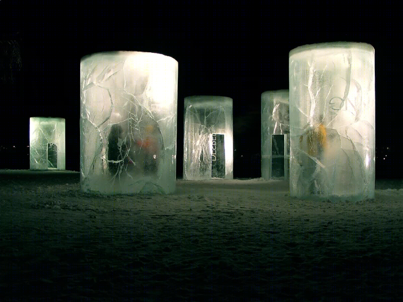 芬兰小熊座冰雕灯笼 | 雪地中的梦幻空间-14