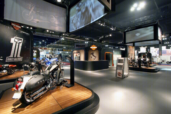米兰 Harley-Davidson 模块化商店-17