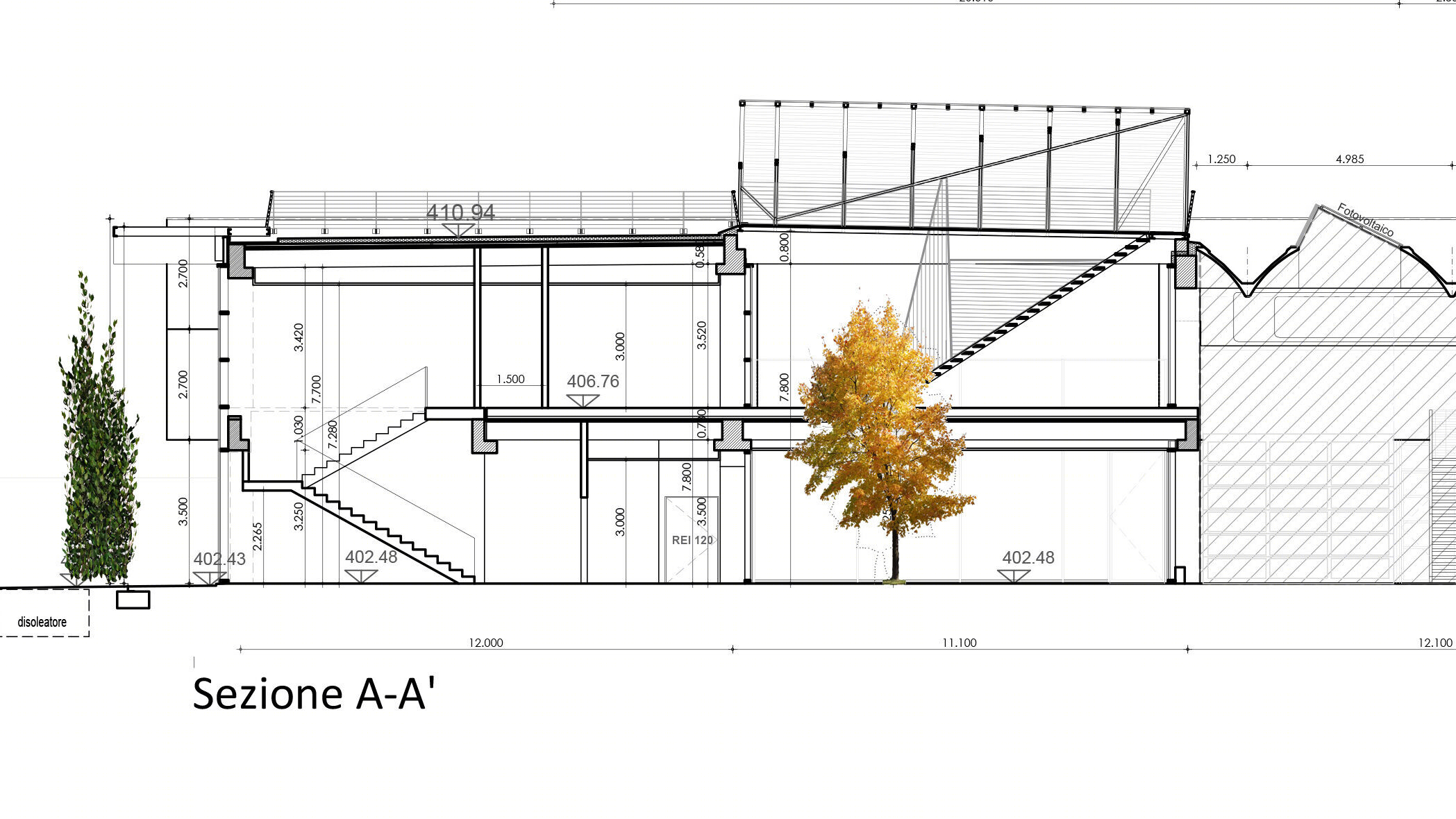 绿色画廊 · 罗可可·瓦伦蒂尼建筑的工业之美丨意大利库内奥丨ROCCO VALENTINI ARCHITECTURE-45