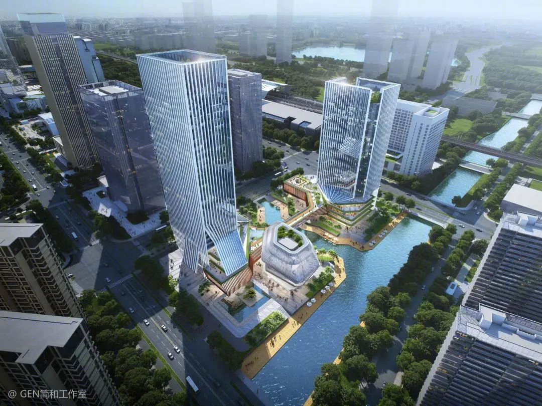 苏州高铁新城双子塔丨中国苏州丨GEN简和工作室-51