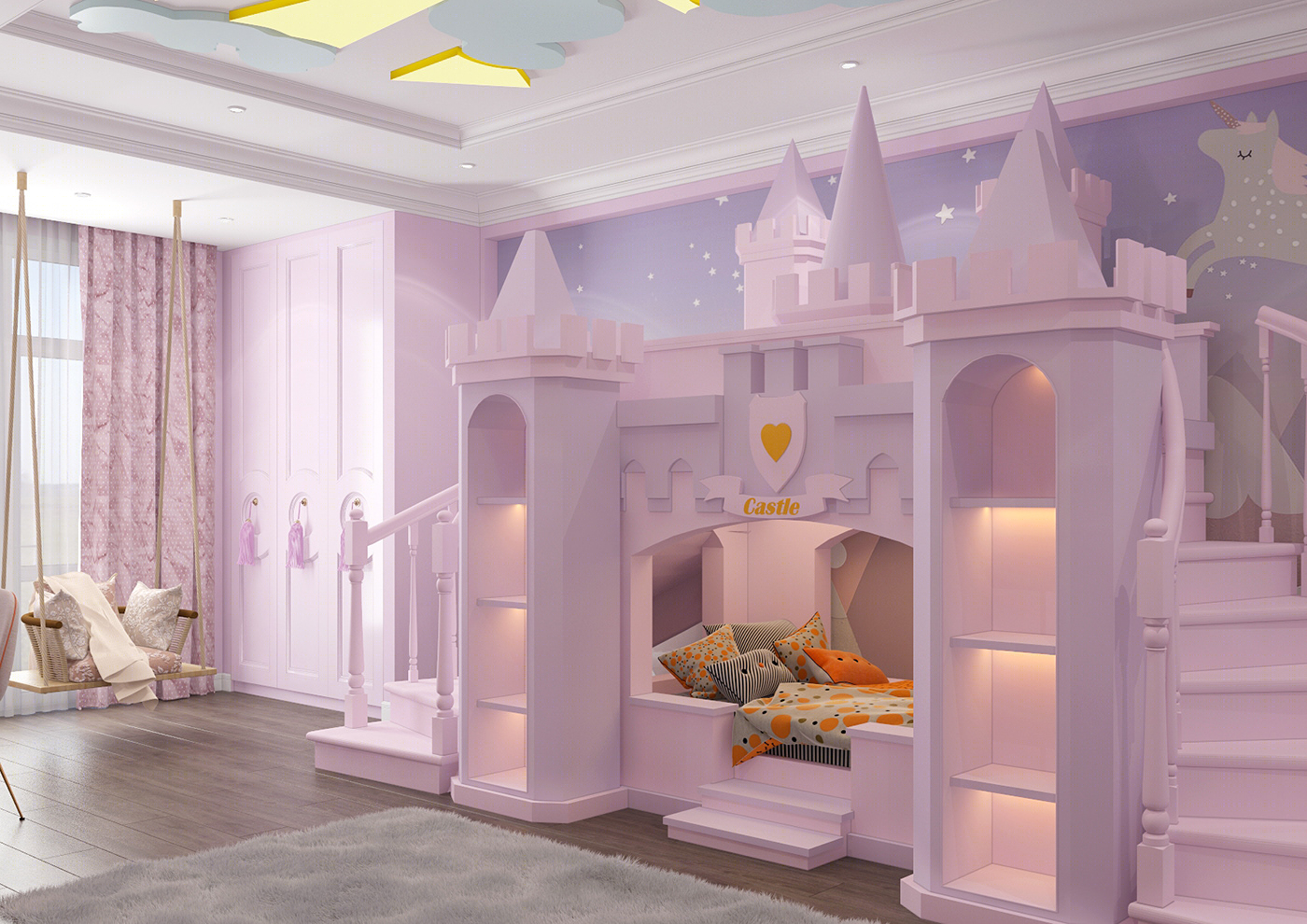 Girls bedroom(castle)-4