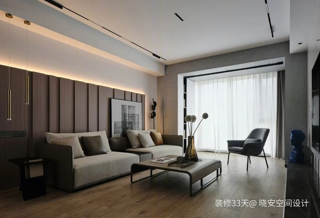 现代质感三室改造丨中国无锡丨晓安空间设计（苏州）-8