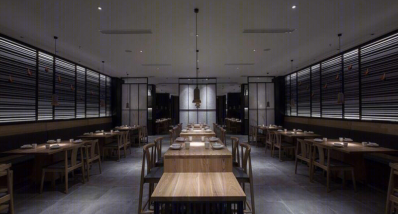 本素旗舰店 | 官艺打造隔而不断的私密用餐空间-7