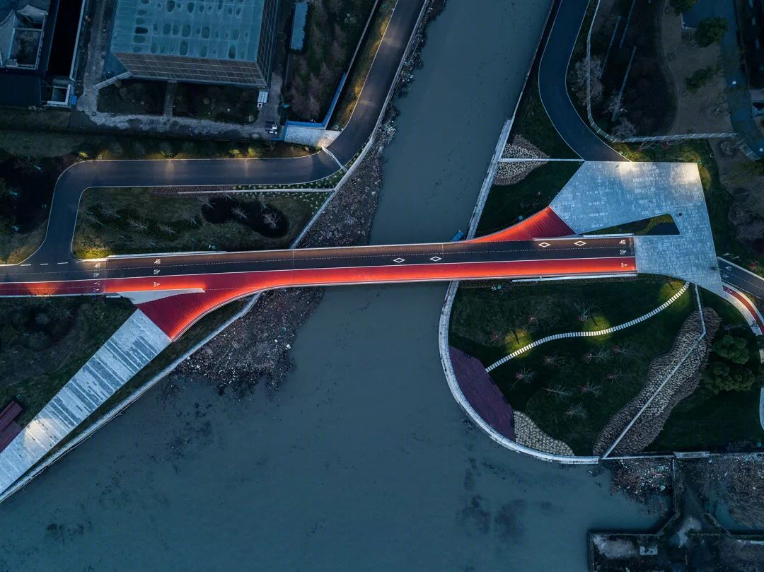 上海黄浦江东岸“云桥”设计,融合景观交通建筑绿地-15