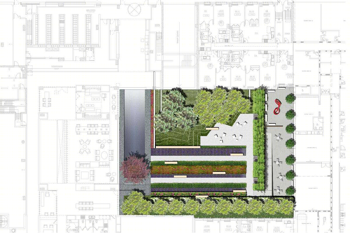 美国Gotham West住宅屋顶庭院-14