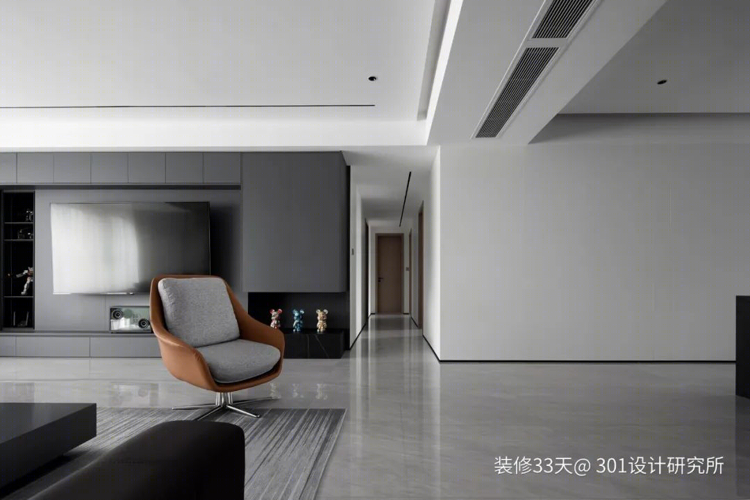 广州番禺 220 平现代黑白灰大平层丨中国广州丨301 设计研究所（广州）-15