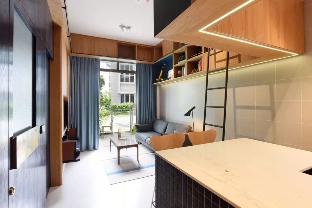 新加坡 86m²现代摩登单身公寓，打造层次感空间-2