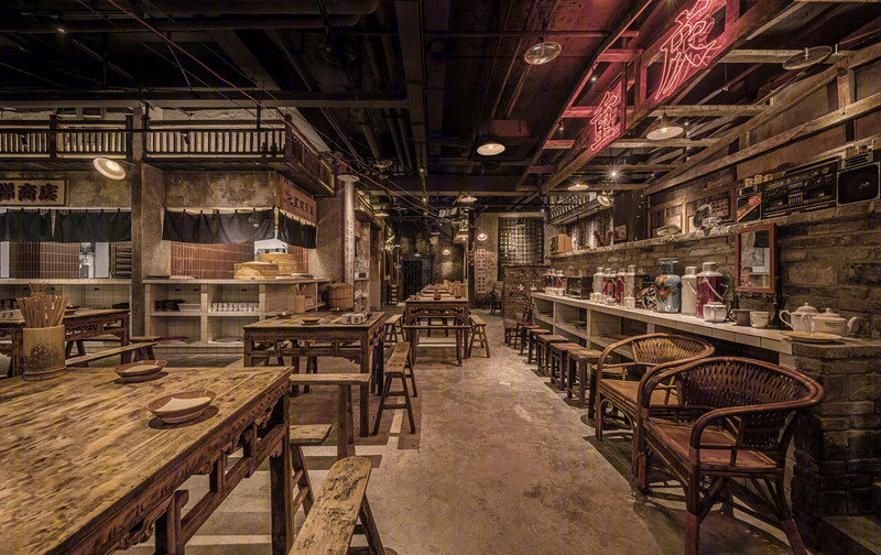 重庆“饭粑跎”餐厅 | 重现老山城记忆的设计佳作-33