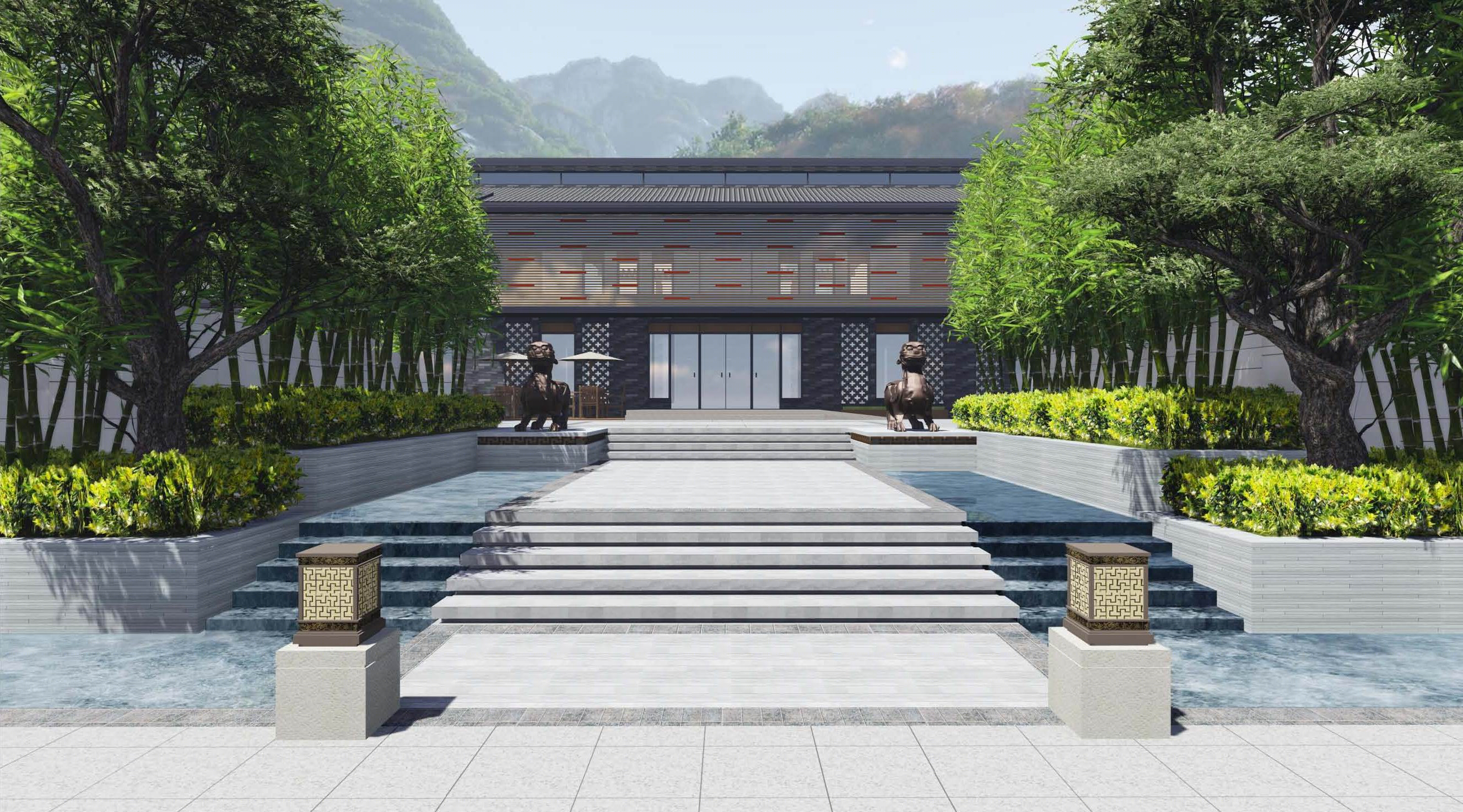 西安南山唐郡居住景观-9