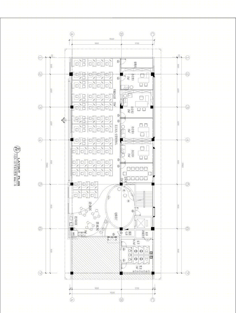 九新药业办公楼装饰设计工程-18