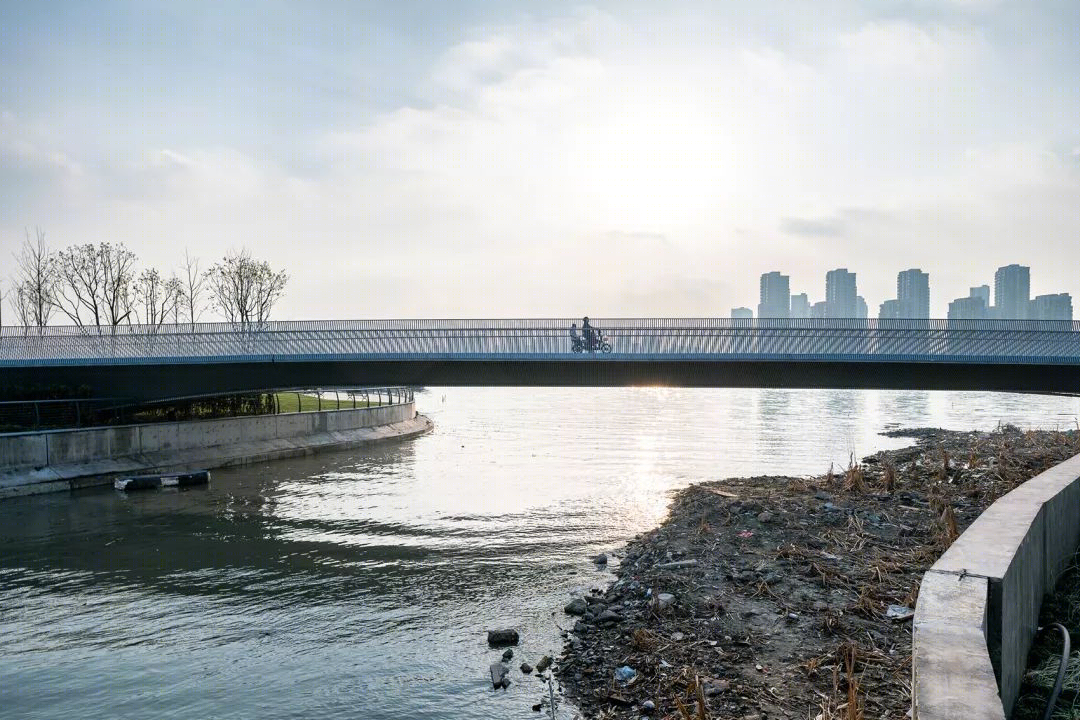 上海黄浦江东岸“云桥”设计，融合景观交通建筑绿地-19