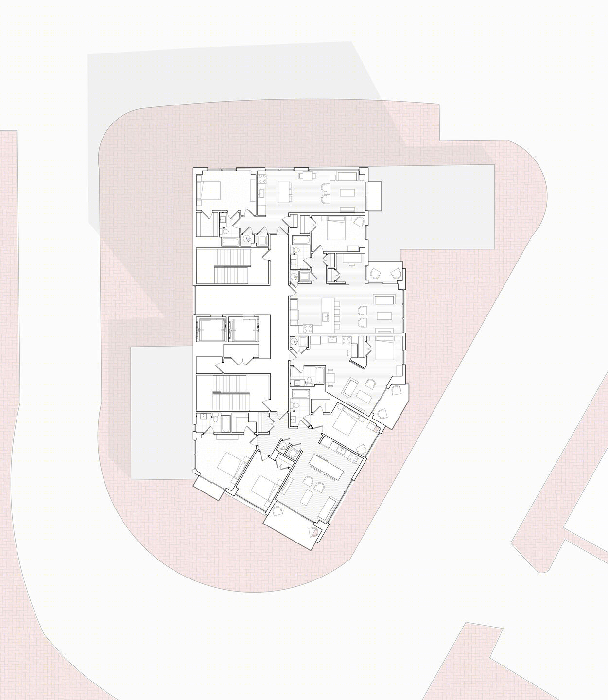“Harbor House”公寓丨马里丨GriD architects pc-8