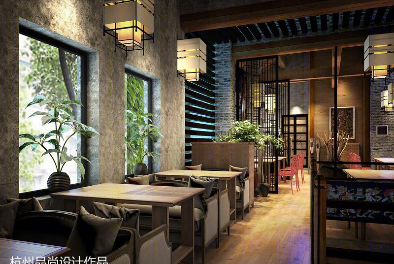 素会主题餐厅 | 绿色环保的现代设计-22