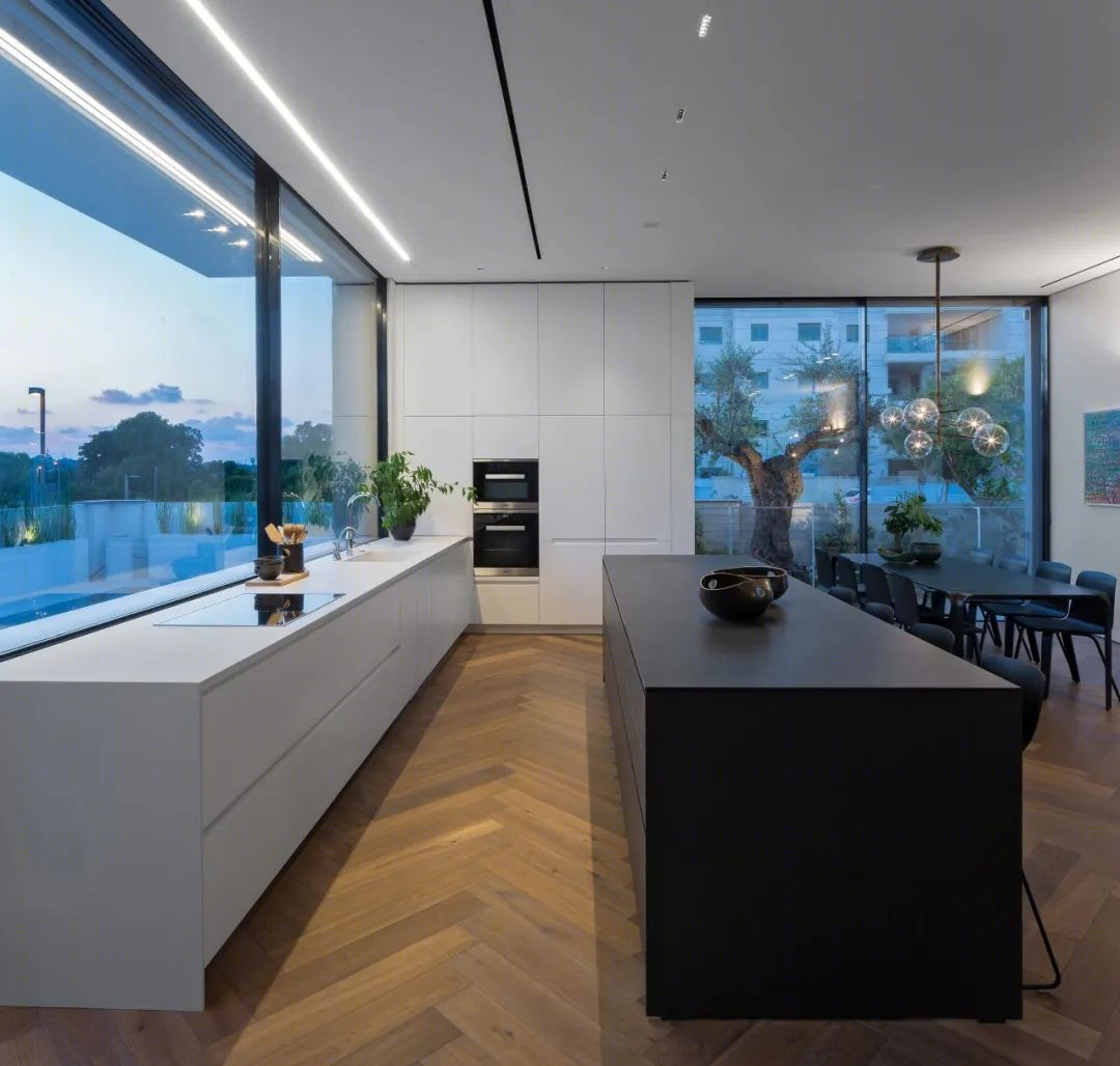 以色列特拉维夫 360㎡极简别墅，私密性与自然共生-35