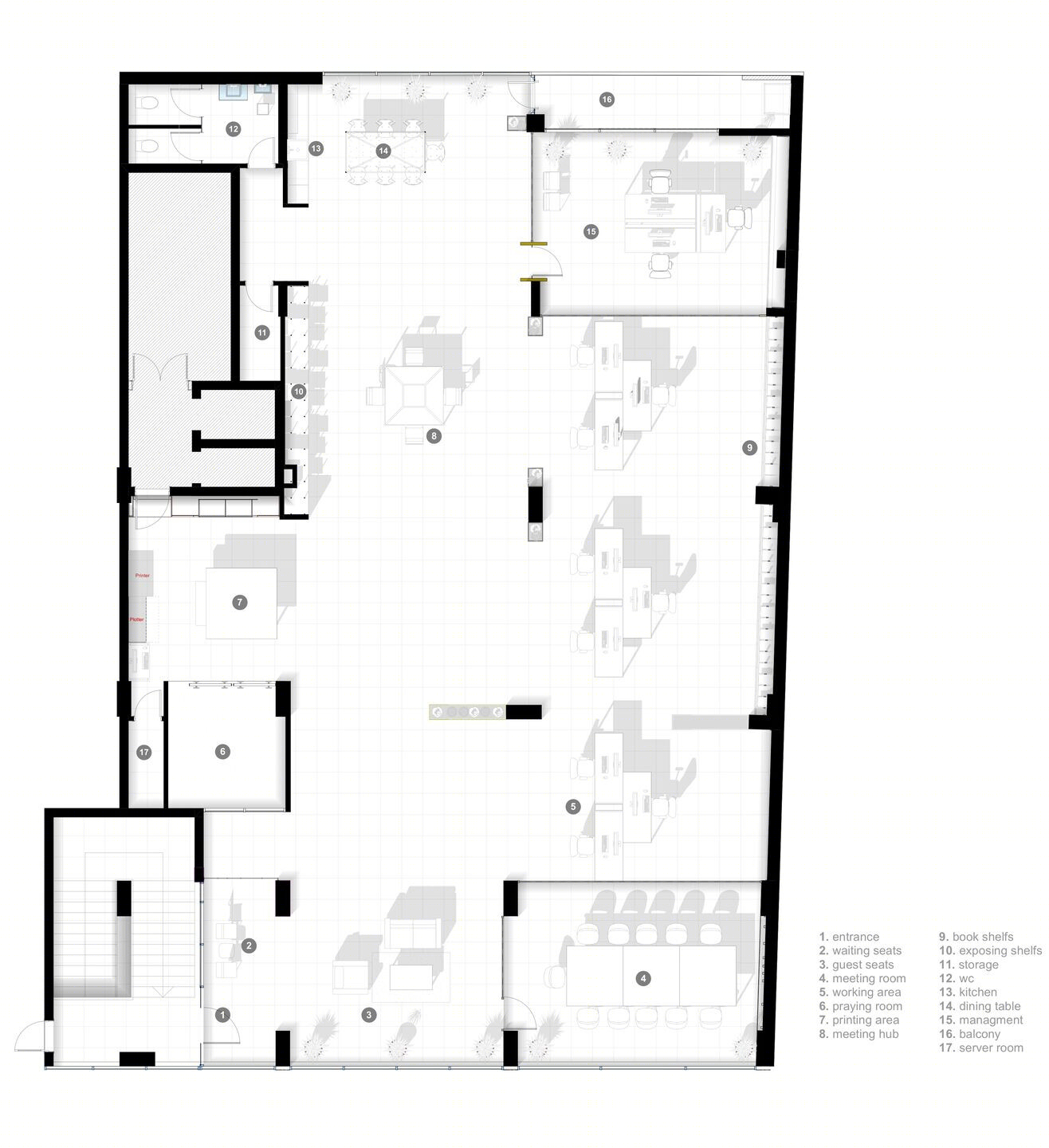 摩登办公空间设计丨Proarchitecture 建筑事务所-22