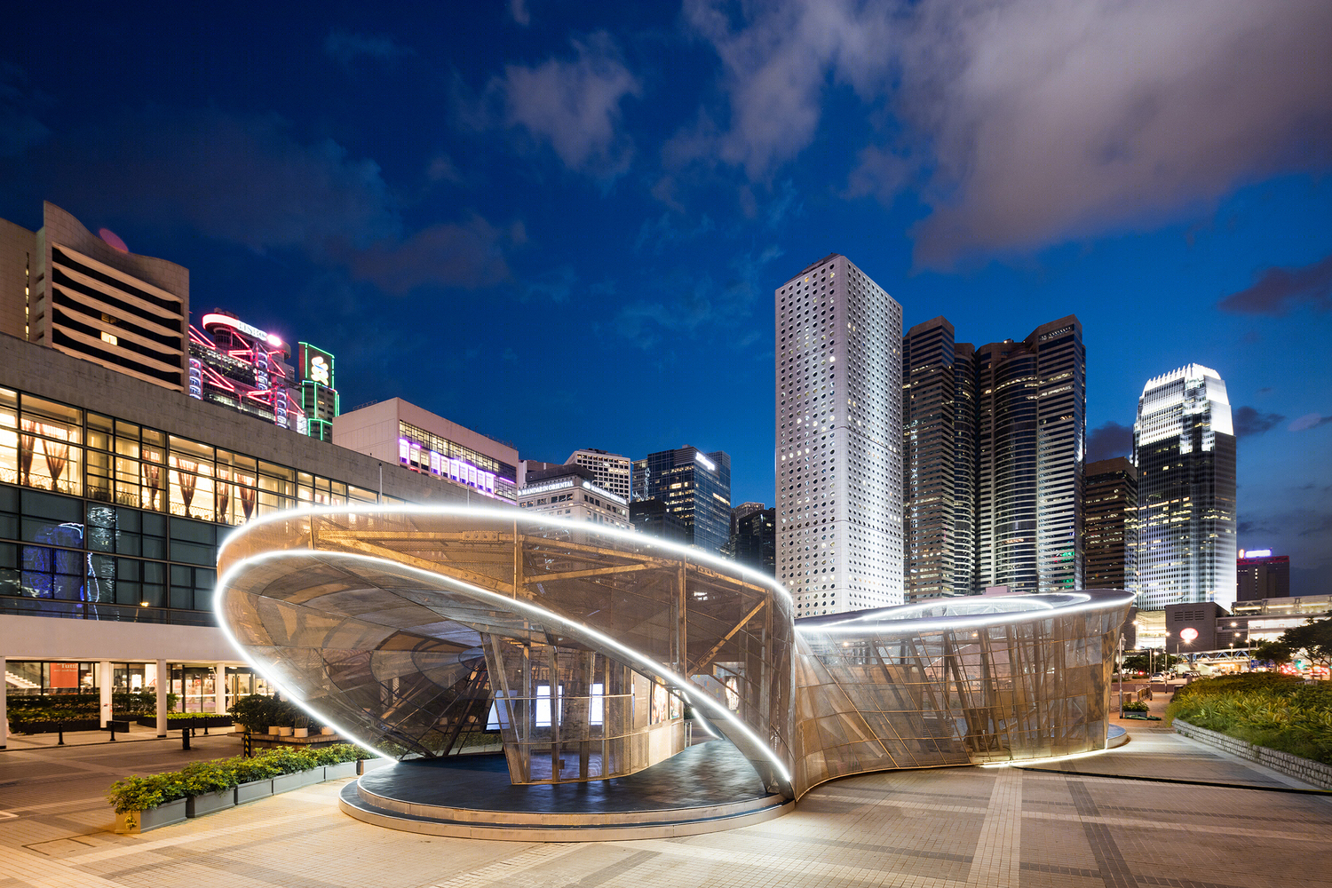 “乐·游”香港∞印象展览 | 哑铃型展区的绿色智慧设计-11