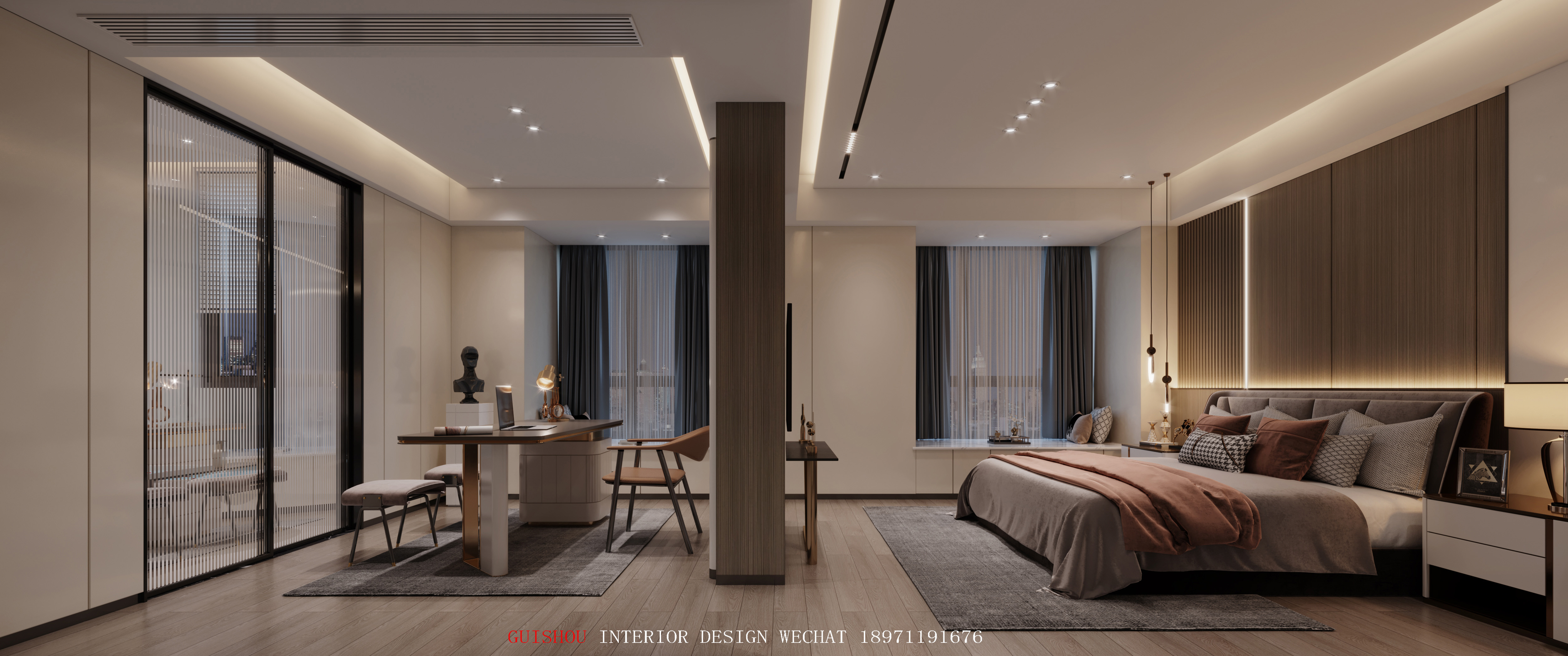 鬼手效果表现工作室案例之现代轻奢风格-1