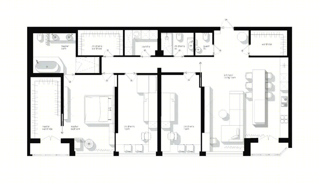 150㎡四口之家丨PVA.ARCHI-3