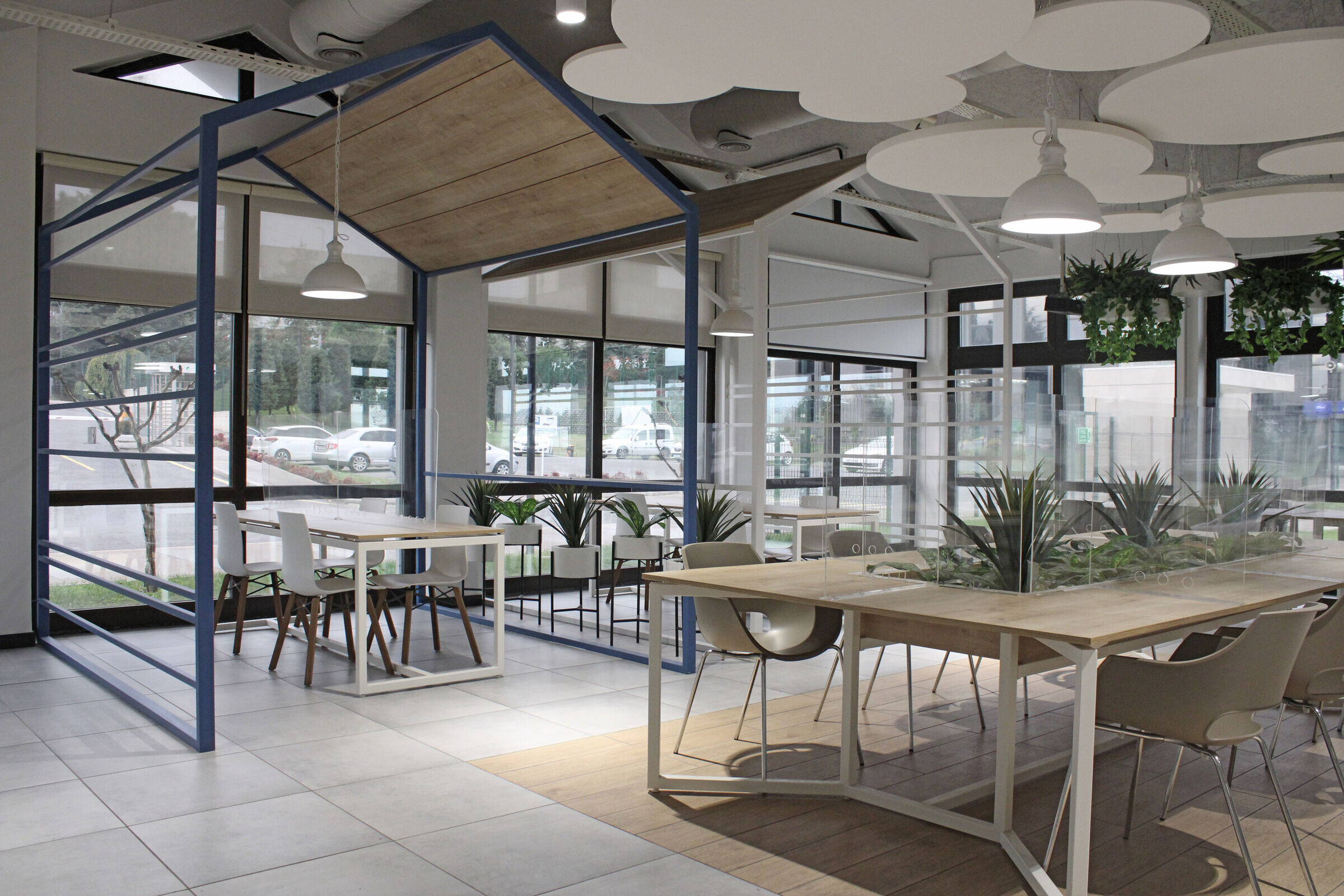 绿色活力员工食堂 P&G 咖啡厅丨土耳其科贾埃利丨Caglayan Architects-17