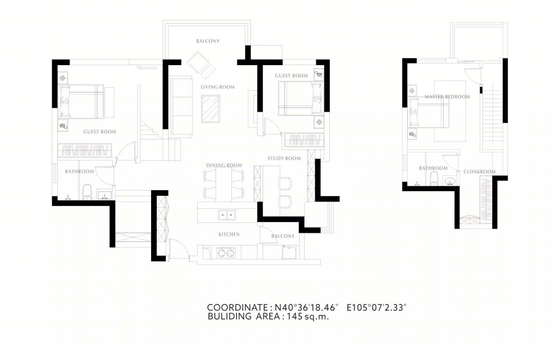 成都 145m²三室空间，颠覆传统的美学之作-8