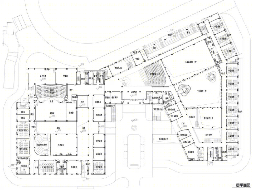集约化布局的复旦大学新江湾第二附属学校-81