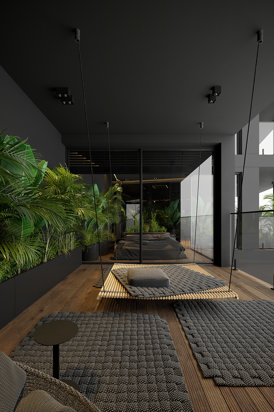 高级黑++自然绿家居空间设计丨Igor Sirotov Architects-50