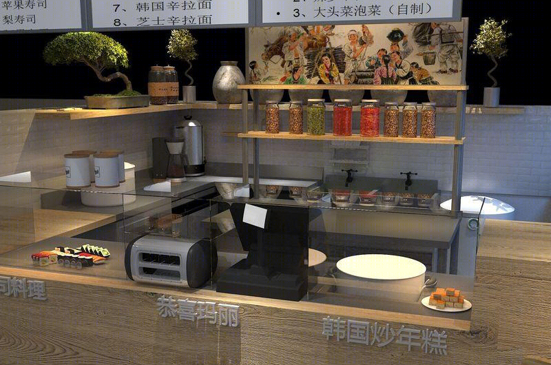 商场石锅拌饭店铺设计-23
