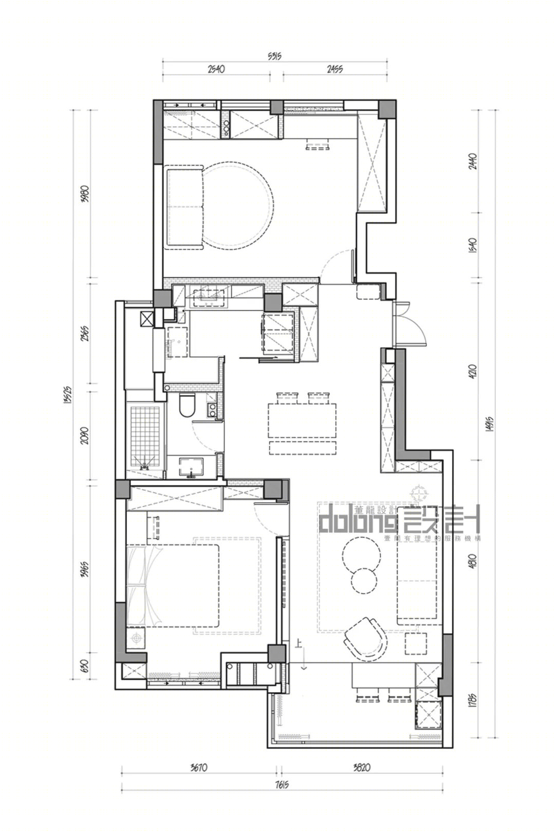 《微光》现代极简婚房设计丨中国金华丨DoLong董龍设计-21