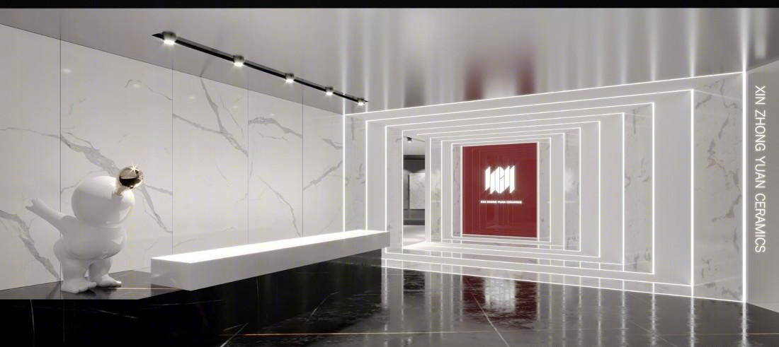 【视觉旋律】新中源陶瓷展厅设计-17