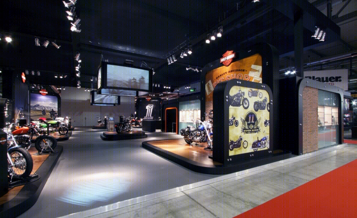 米兰 Harley-Davidson 模块化商店-19
