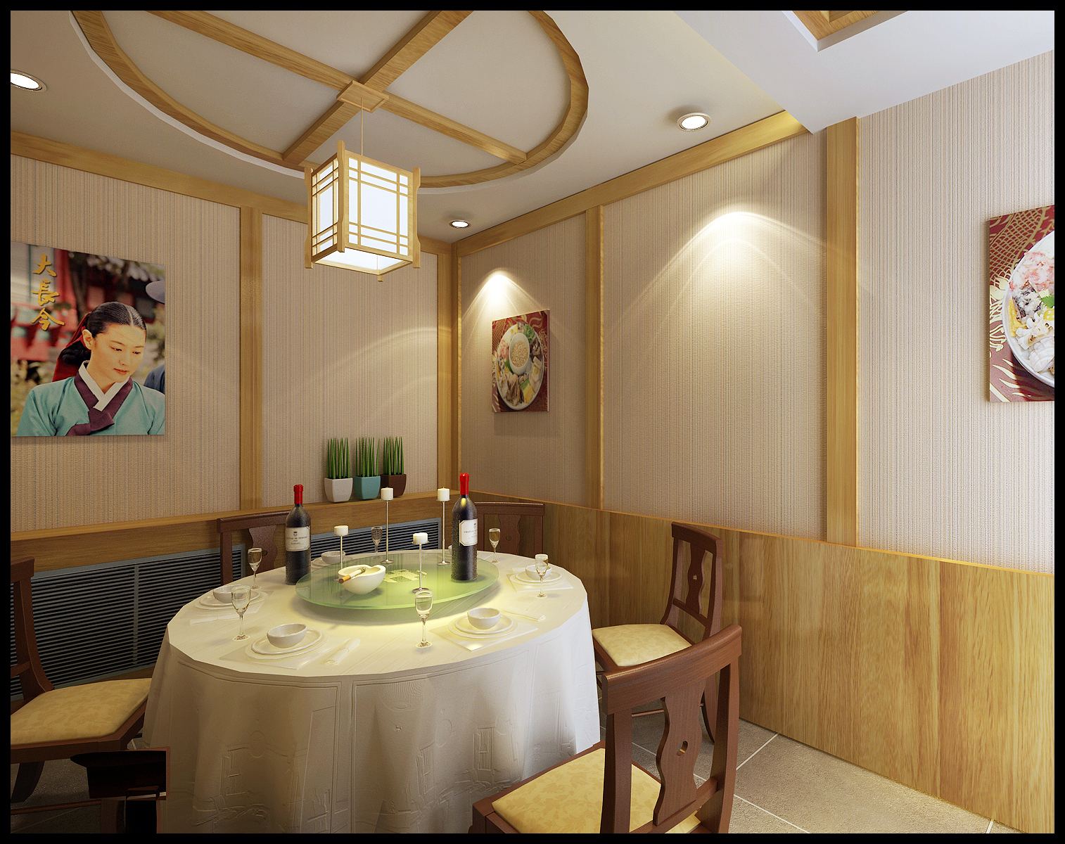 哈尔滨韩国餐厅，200 平米空间设计展现精致美食文化-3