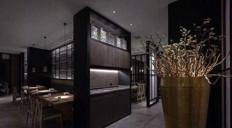 本素旗舰店 | 官艺打造隔而不断的私密用餐空间-9