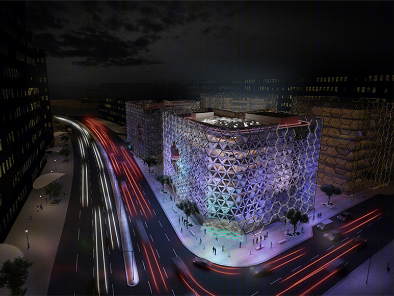 迪拜变色龙混合功能办公楼丨WWF architects-7