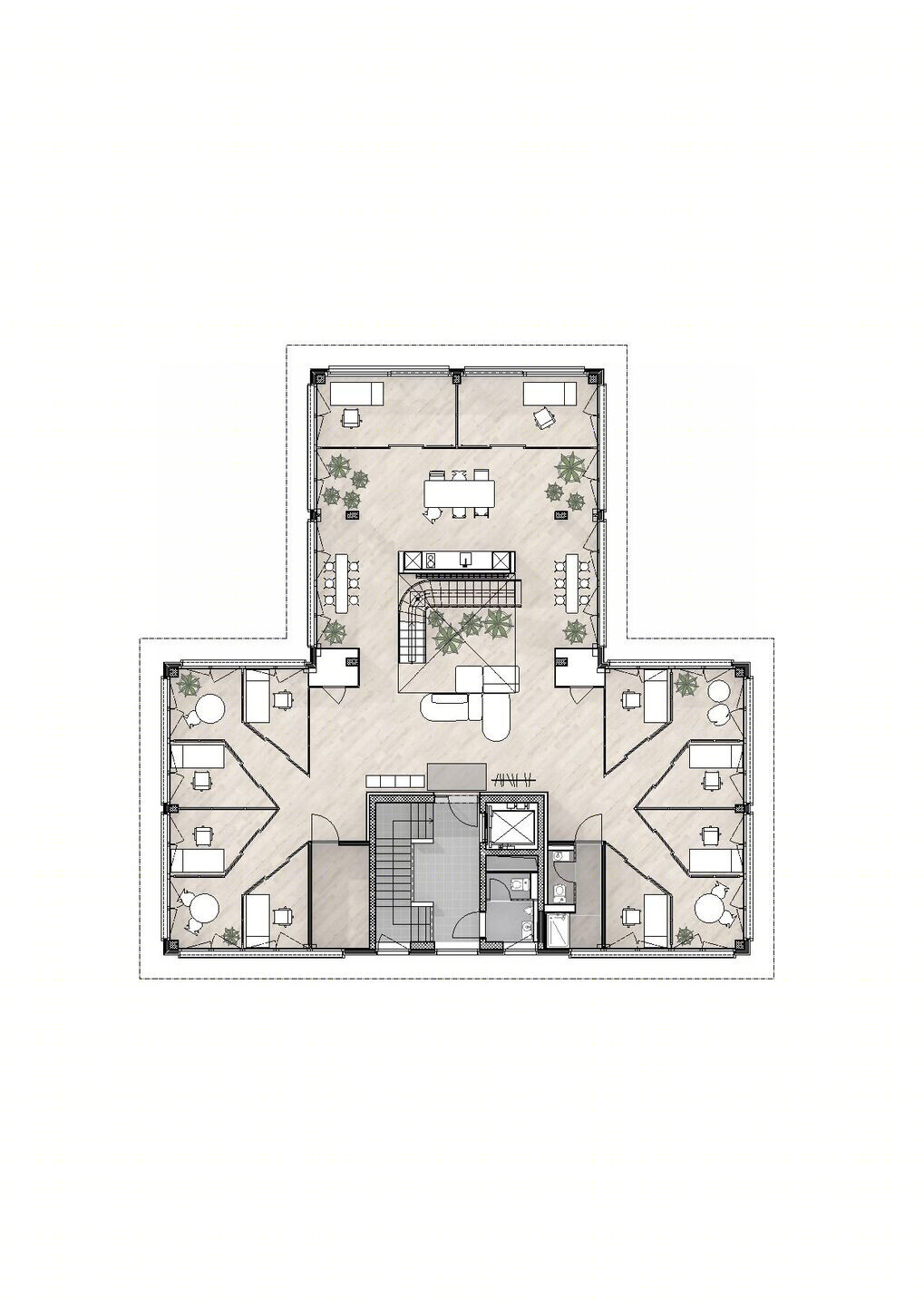 OKU 办公室丨瑞士楚格丨Hosoya Schaefer Architects-39