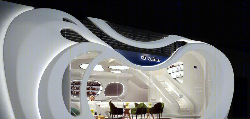 3D 科技融入现代咖啡空间——深圳京基 100 的“3DCOFFICE”-11