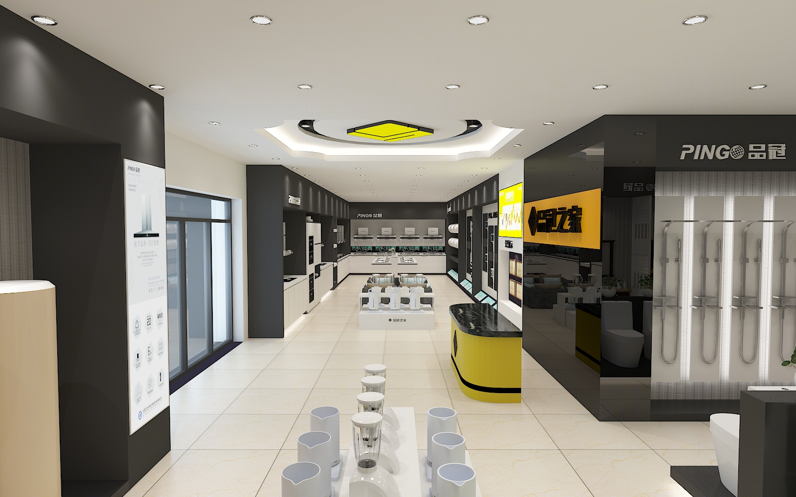 现代简约厨房电器展示空间设计-1