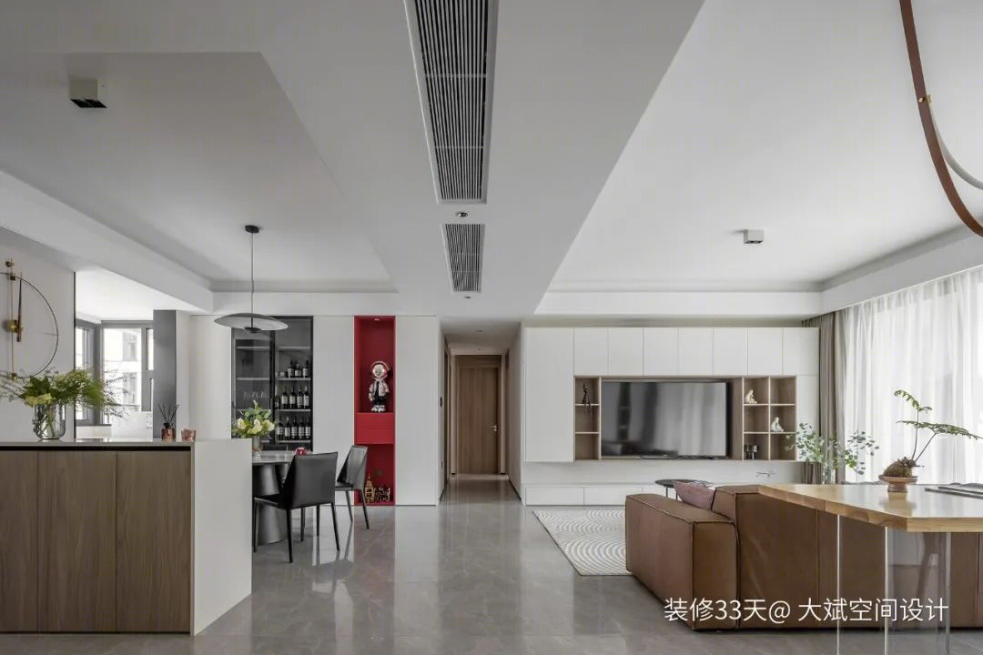 艺术与自然融合的现代简约四室丨中国苏州丨大斌空间设计（苏州）-7