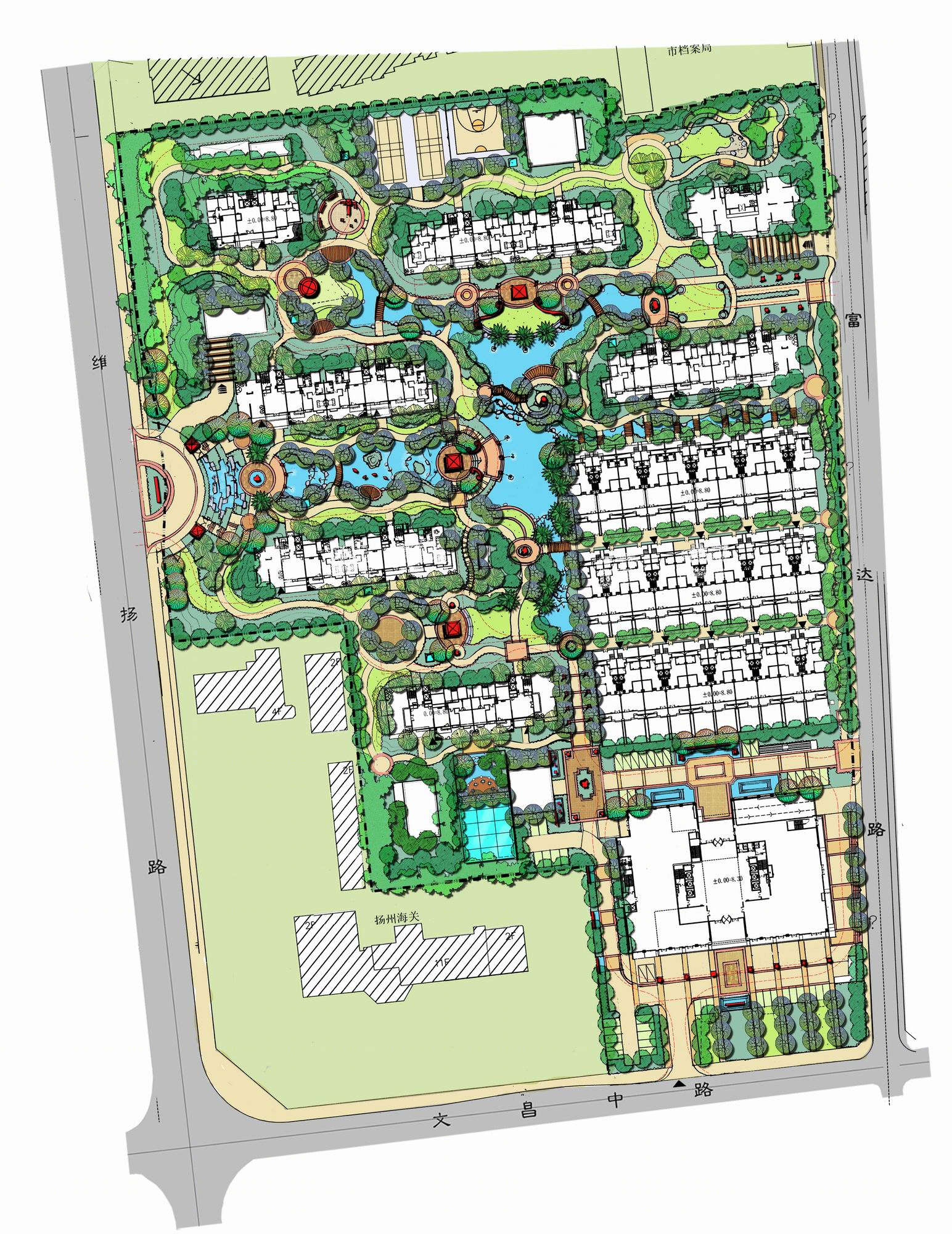 扬州中集紫金文昌住宅景观-17